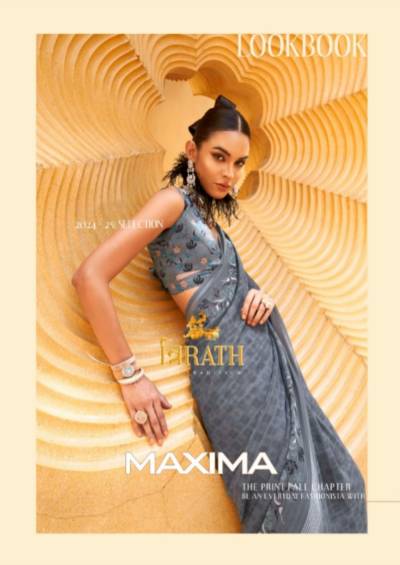 TRIRATH MAXIMA 10374 TO 10381 DESIGNER GEORGETTE SAREE WHOLESALER IN INDIA